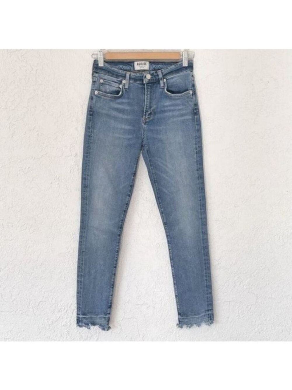 AGOLDE High Waist Skinny jeans Raw Hem 25